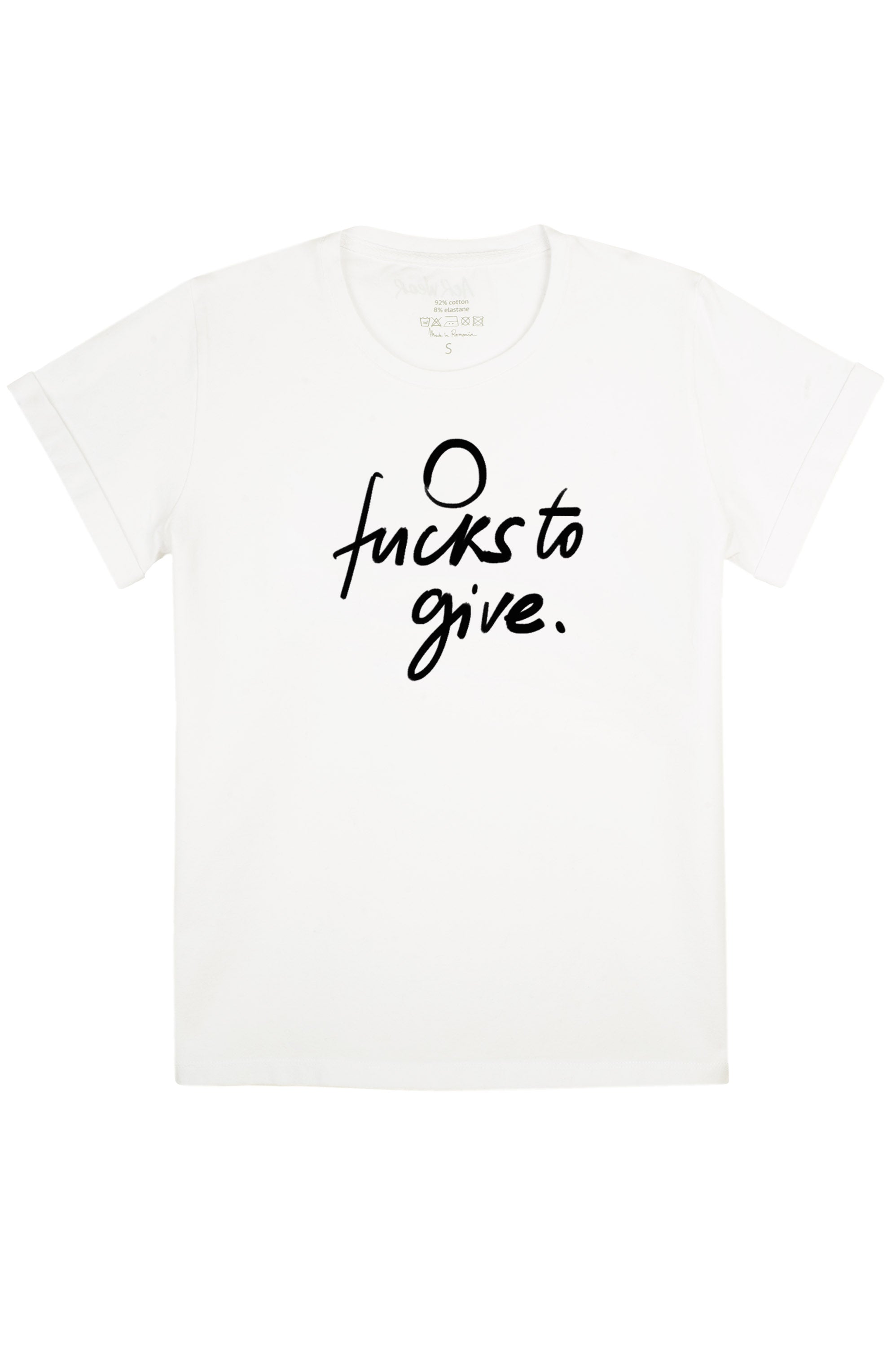 ZERO FCKS TO GIVE T-shirt