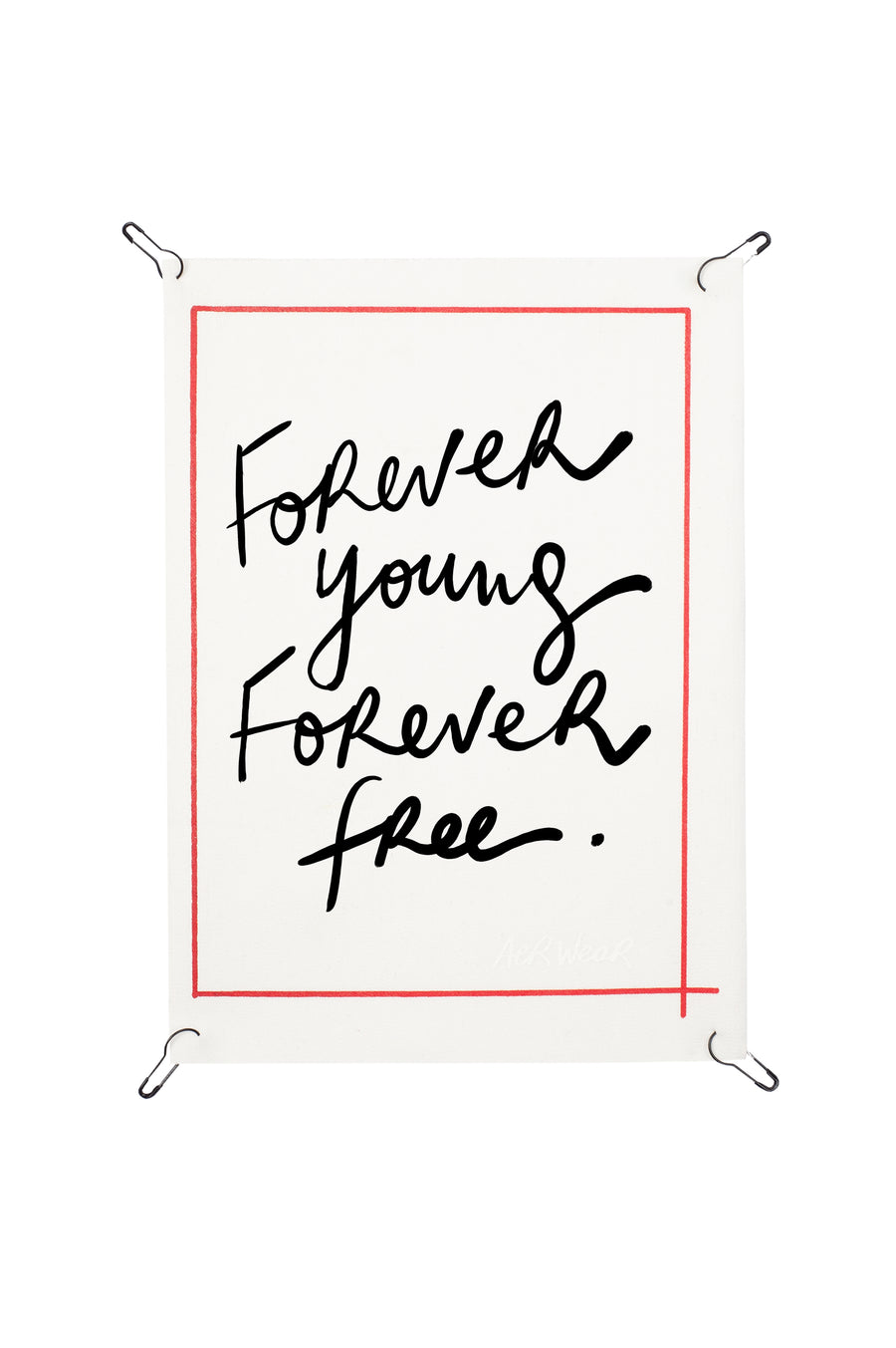 Texts on big detachable prints