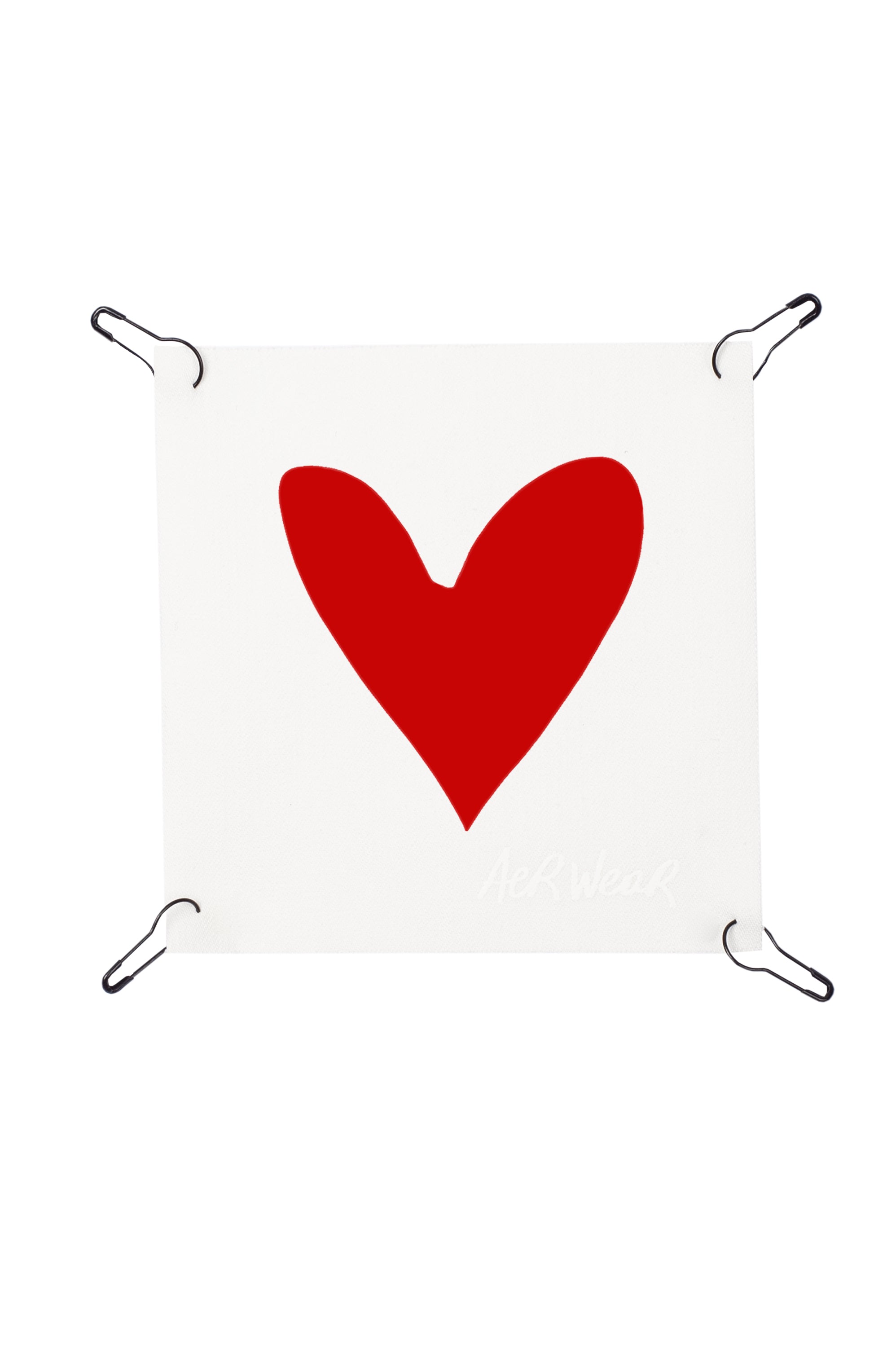 Colored heart small detachable print