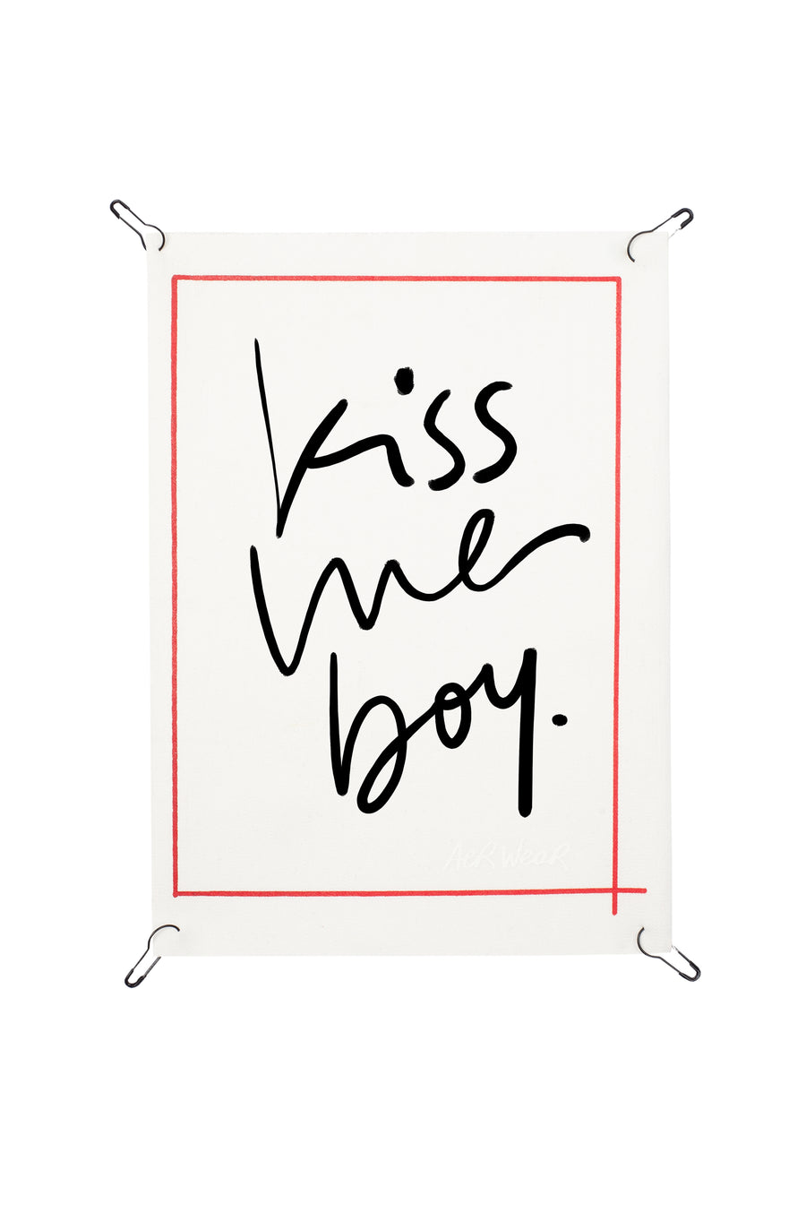 Texts on big detachable prints