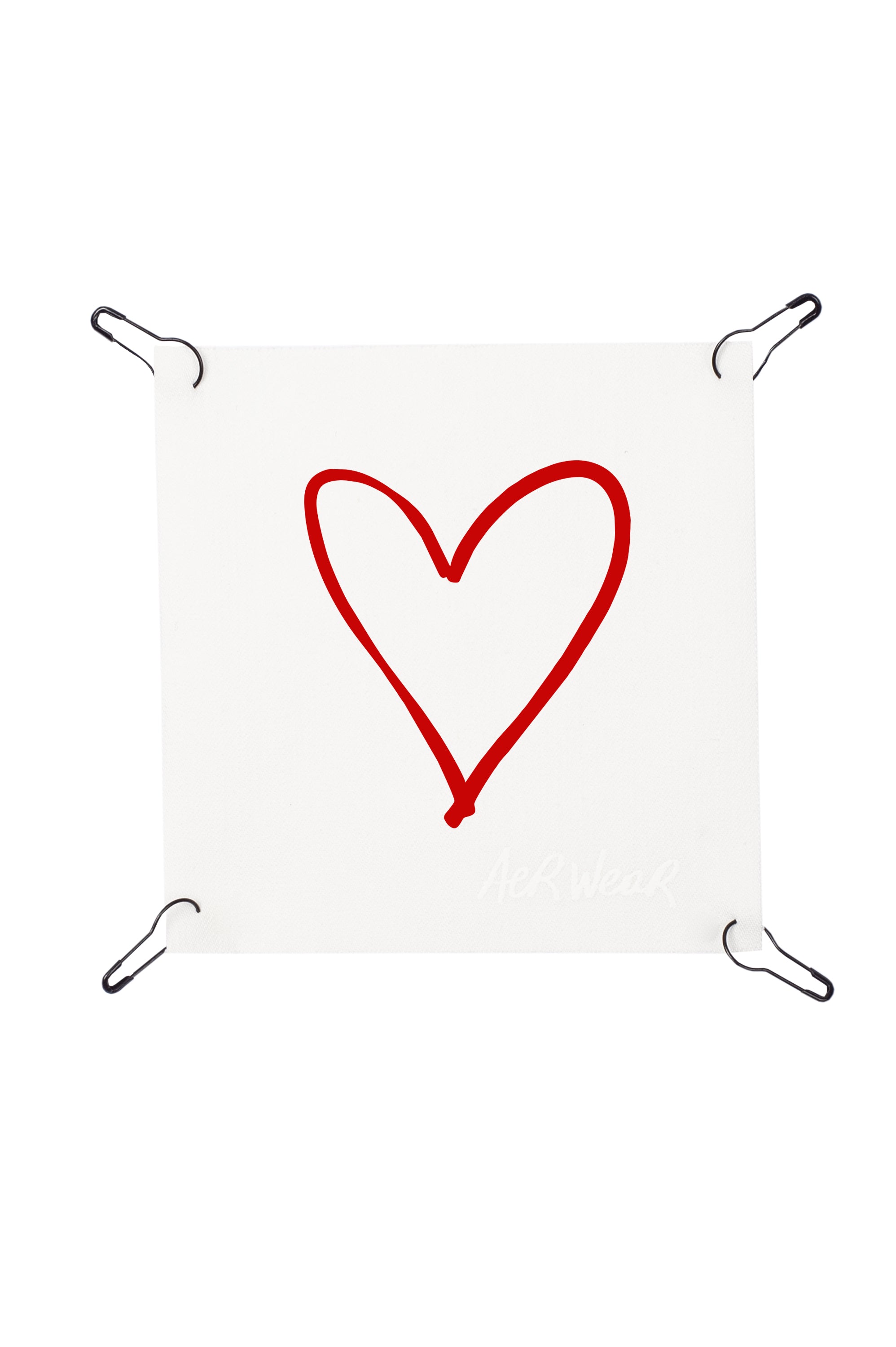 Colored heart small detachable print