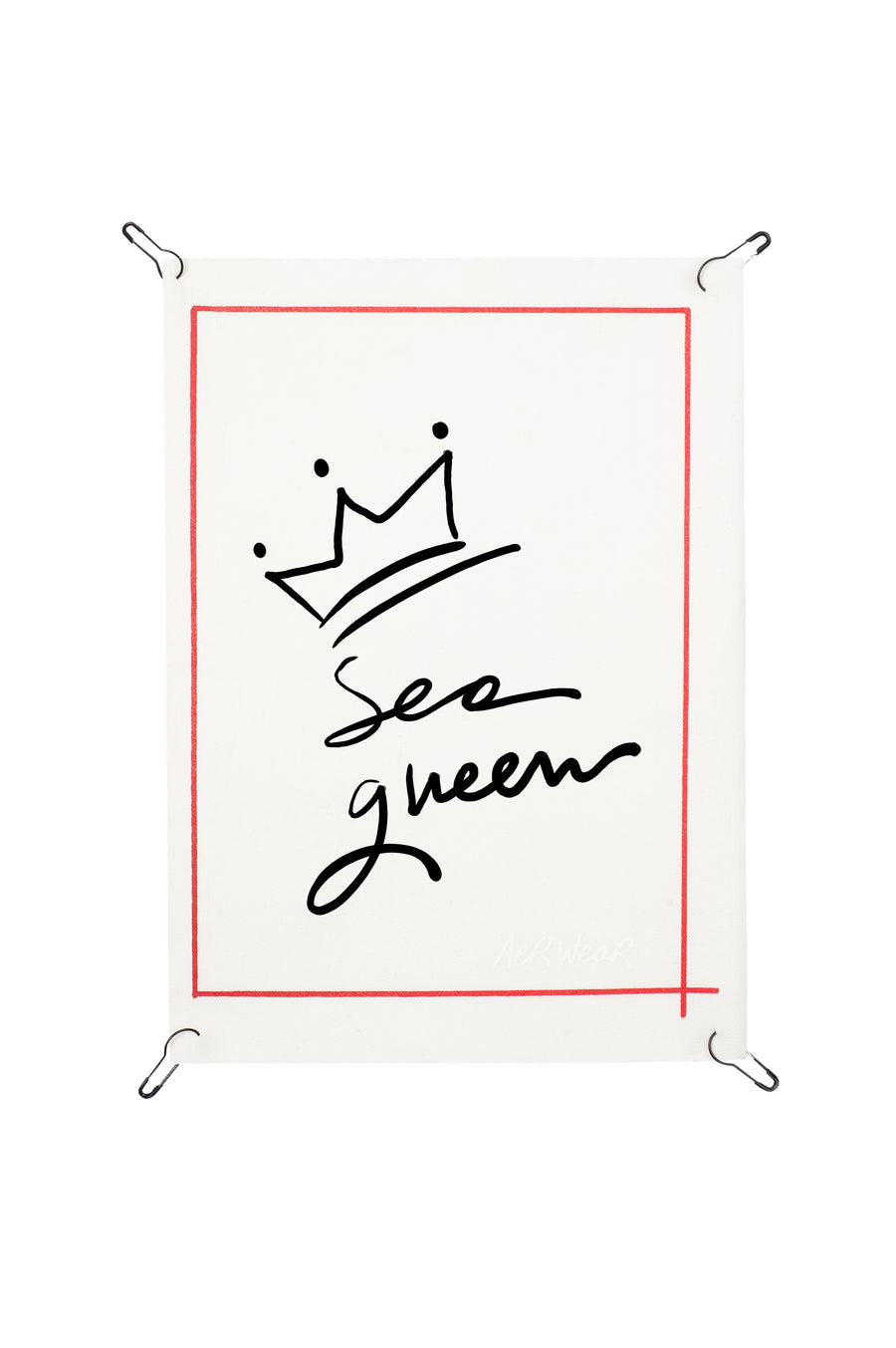 Texts on big detachable prints