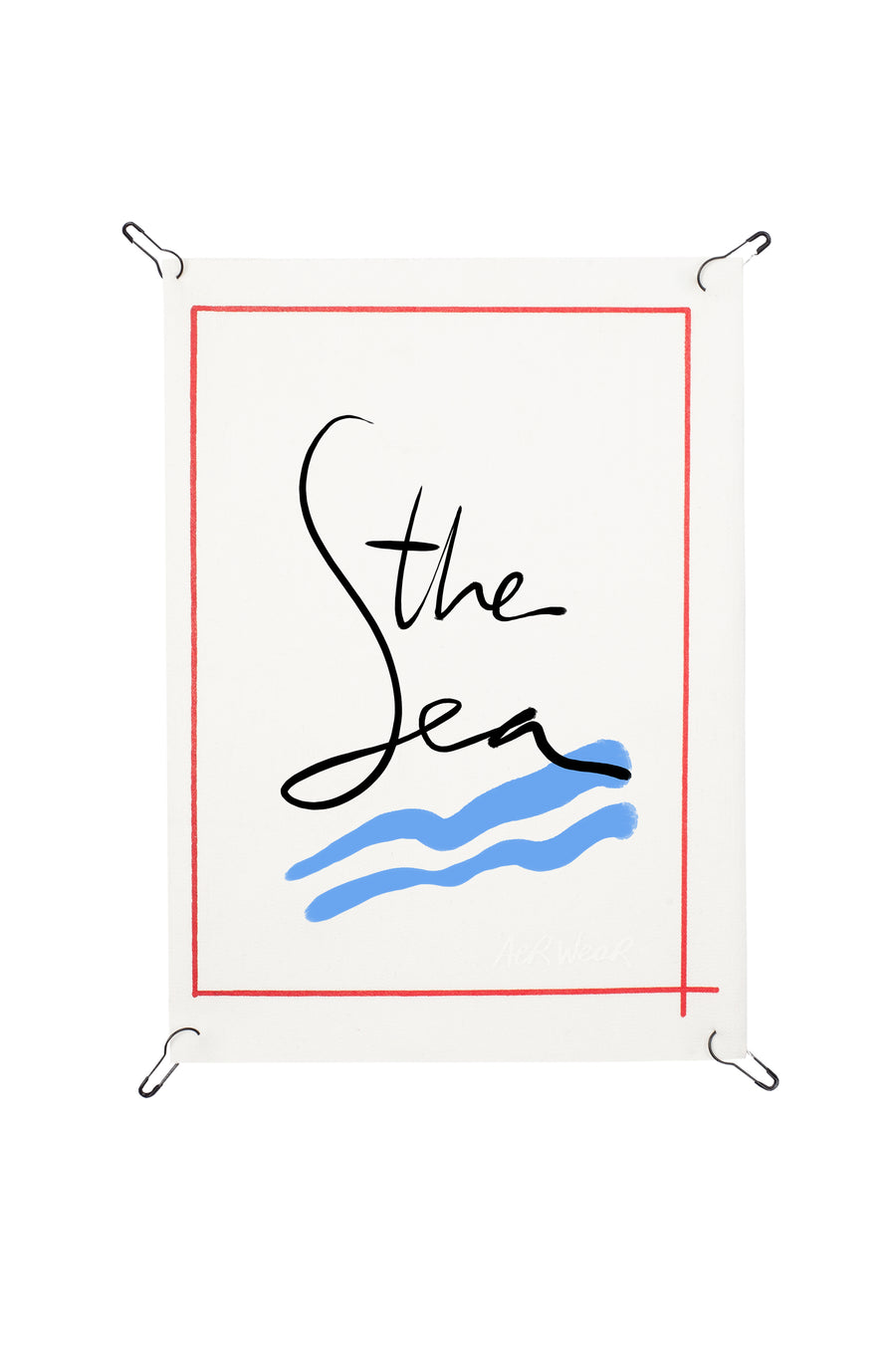 Texts on big detachable prints