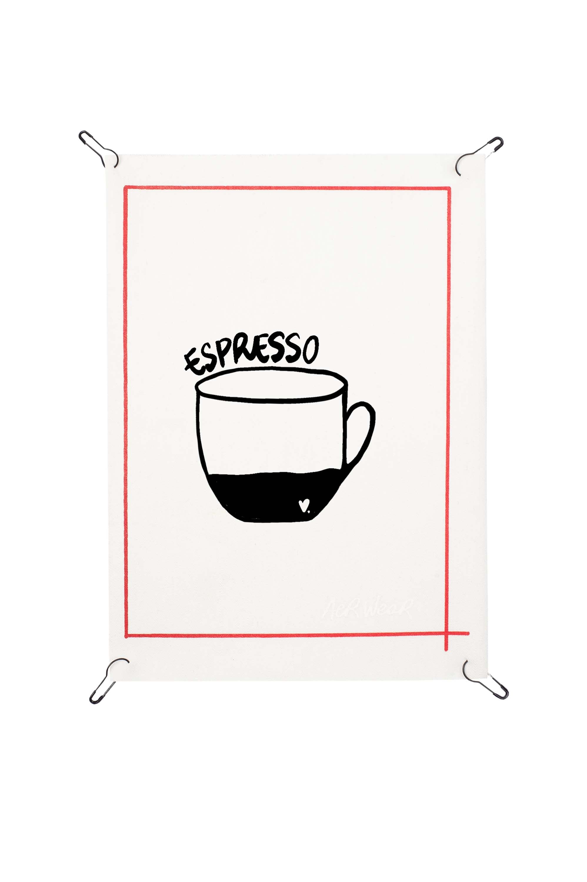 Espresso detachable print
