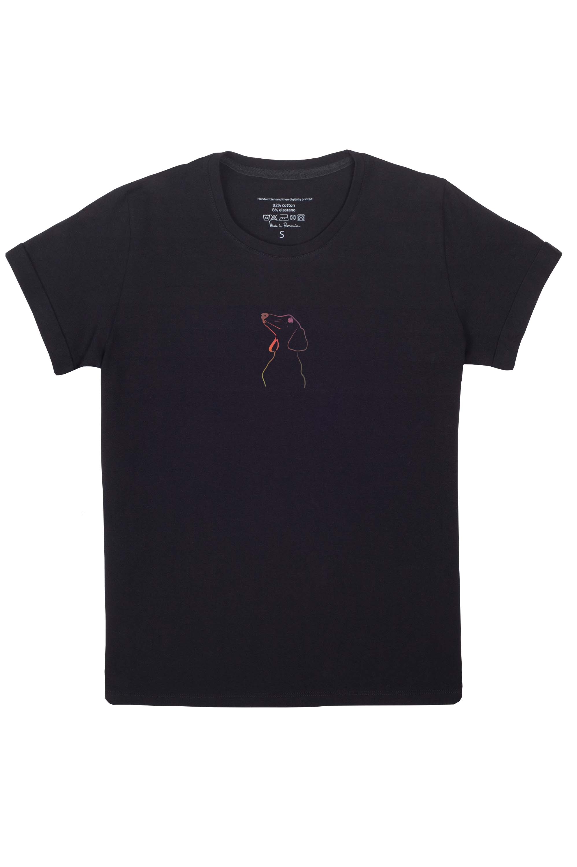 Holographic outline dog T-shirt - Limited Edition