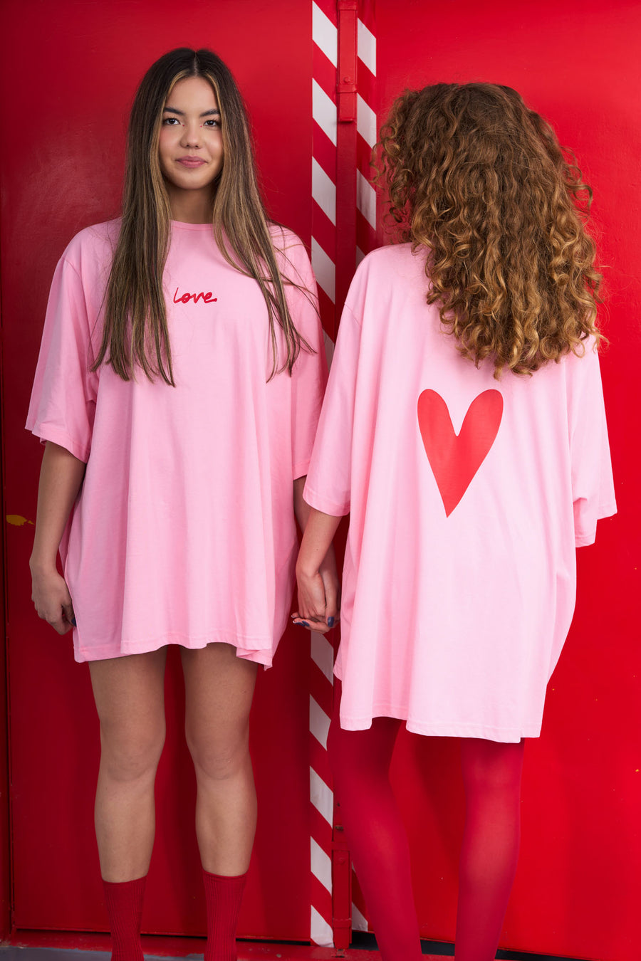 Love with heart oversized t-shirt