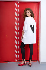 Love with heart oversized t-shirt