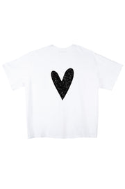 Love with heart oversized t-shirt