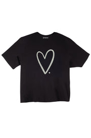 Love with heart oversized t-shirt