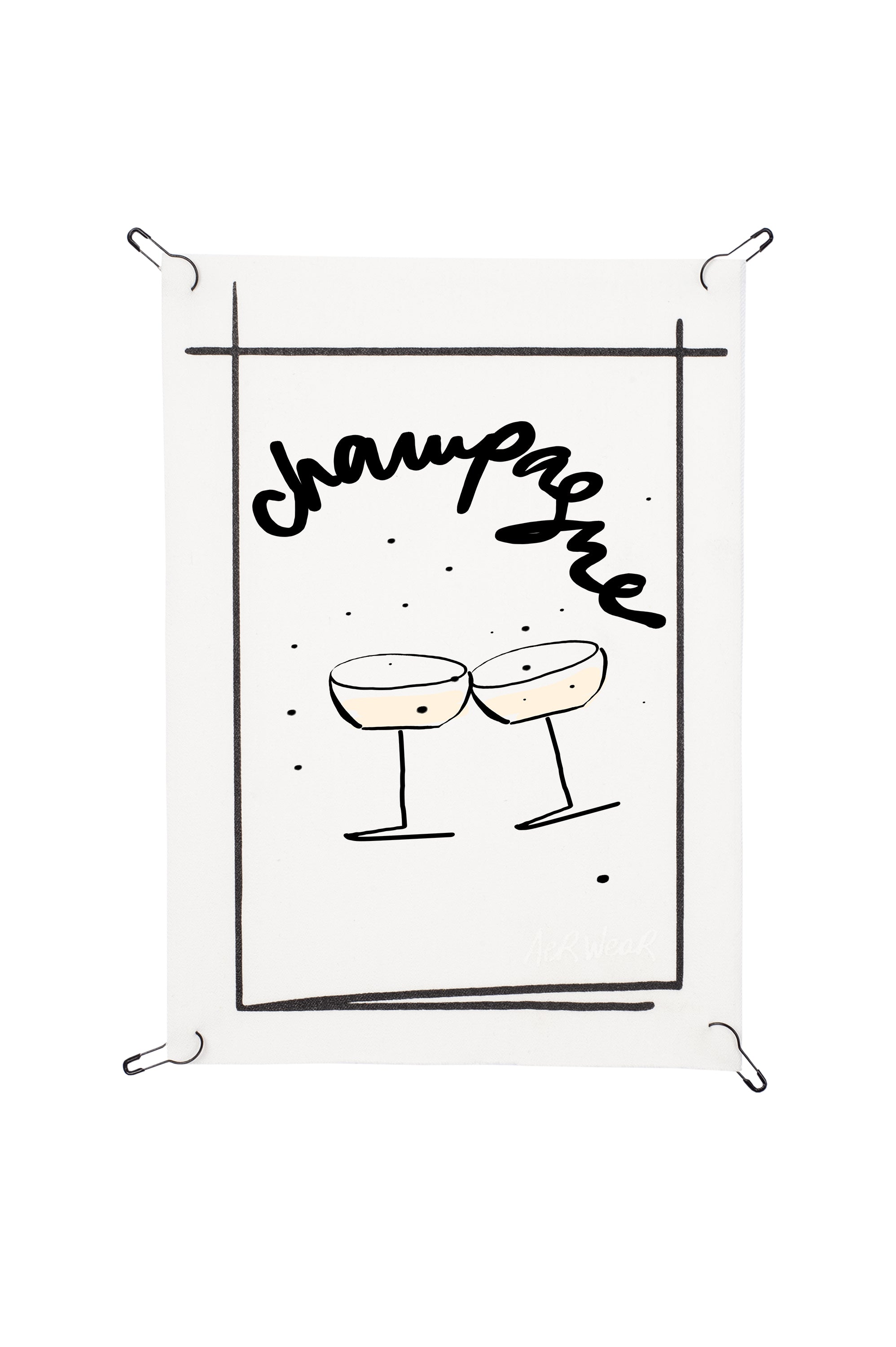 Champagne detachable prints