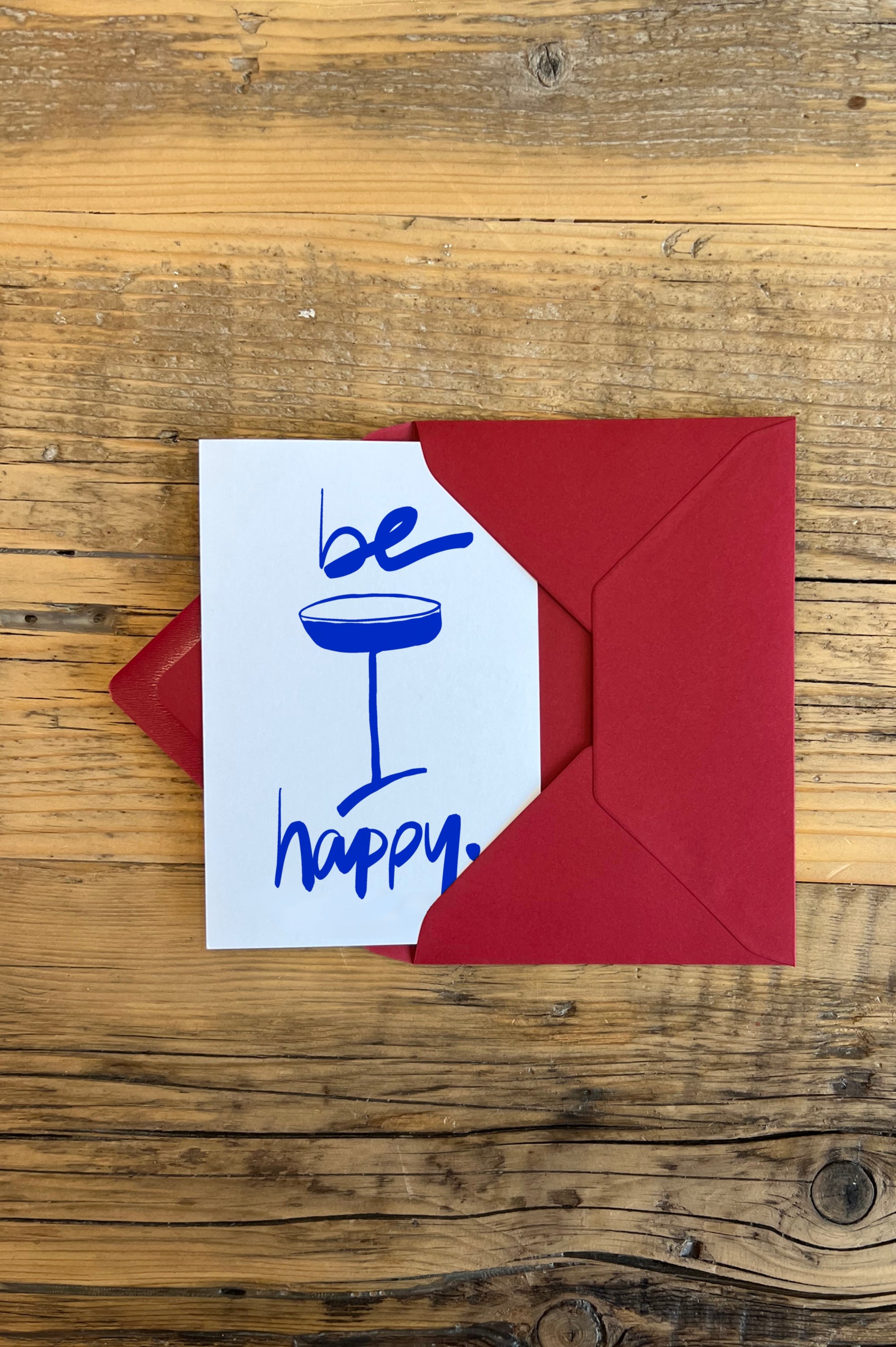 Be happy Greeting card