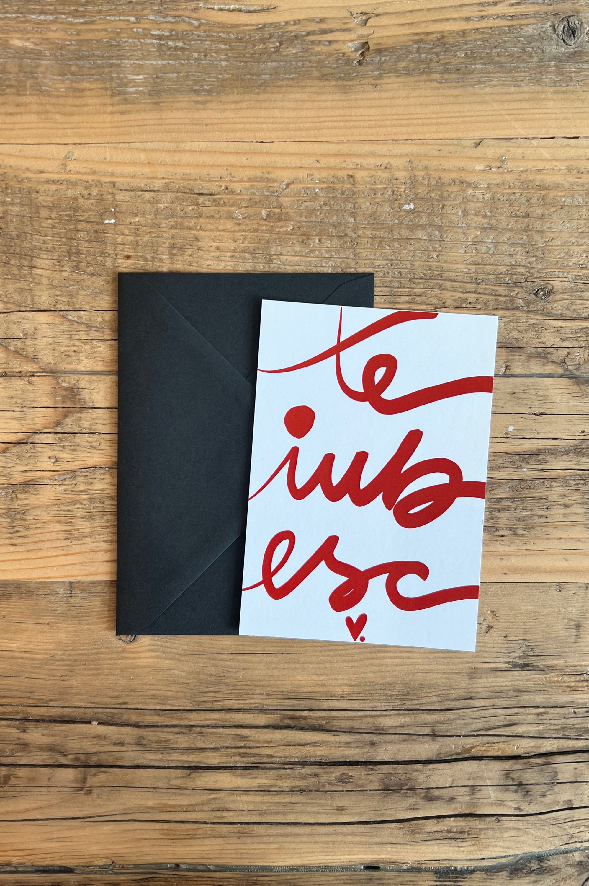 Te iubesc GREETING CARD