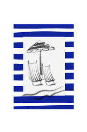 Striped sea greeting cards