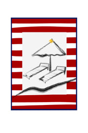 Chaise lounge at the sea