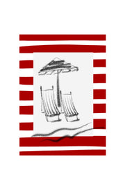 Striped sea greeting cards