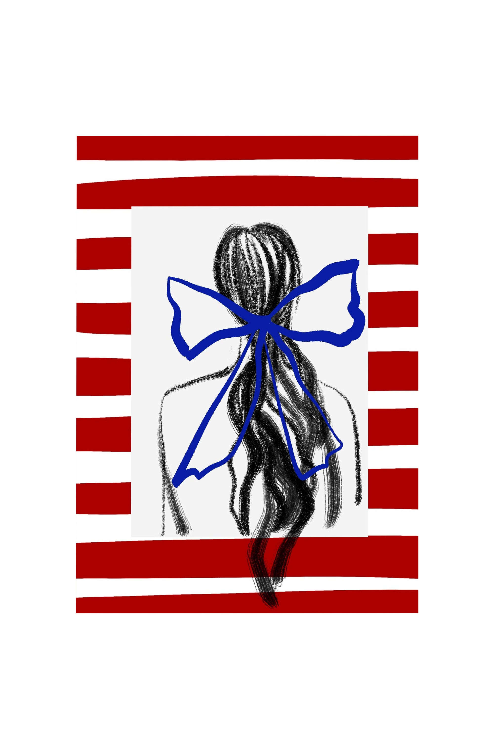 Striped sea greeting cards