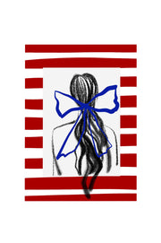Striped sea greeting cards