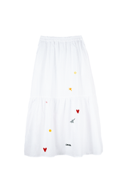 White skirt