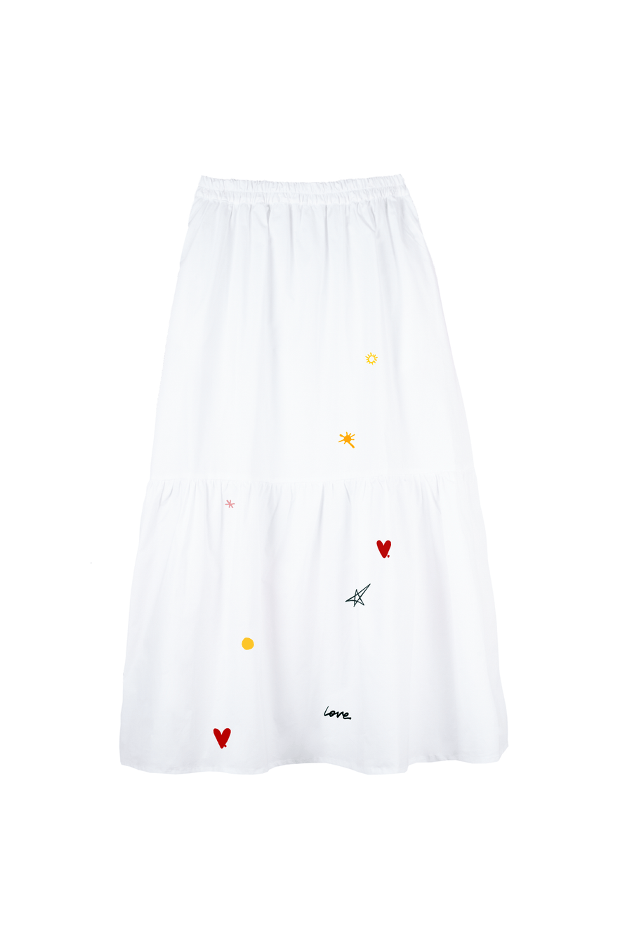 White skirt