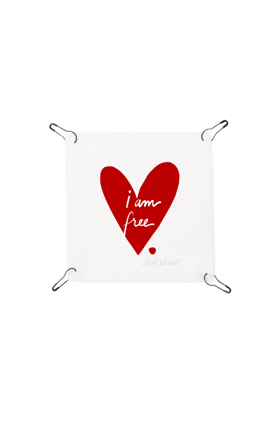 I am free heart detachable print