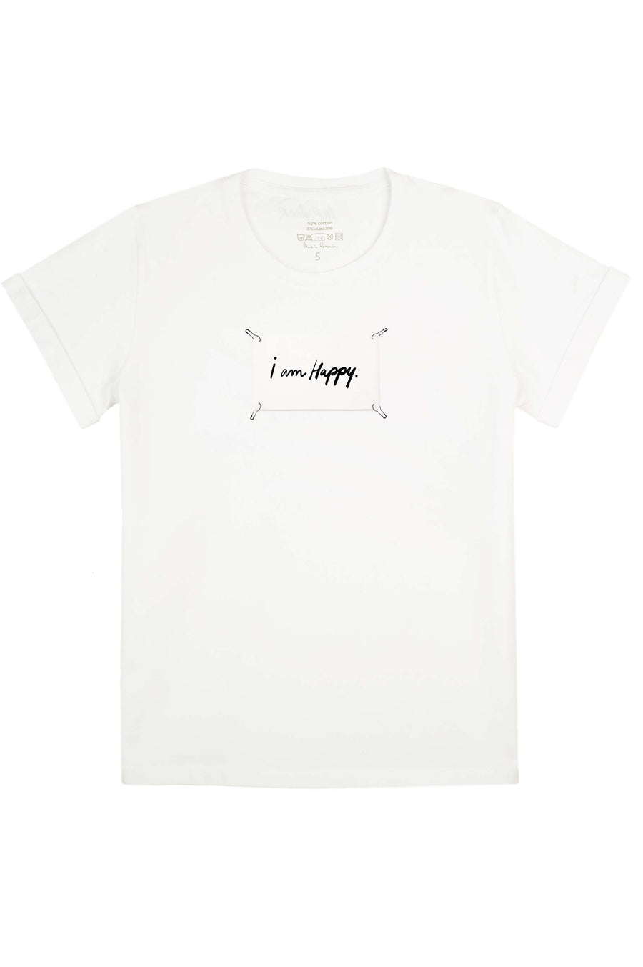 I am happy detachable print