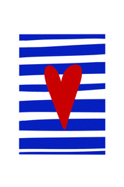 Striped sea greeting cards