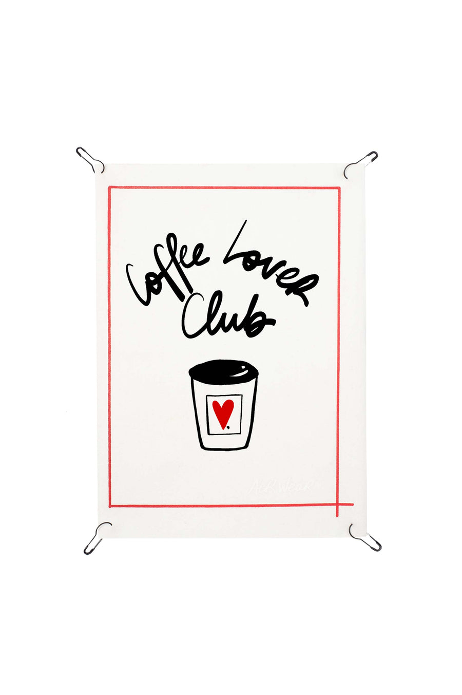 Coffee lover club detachable print