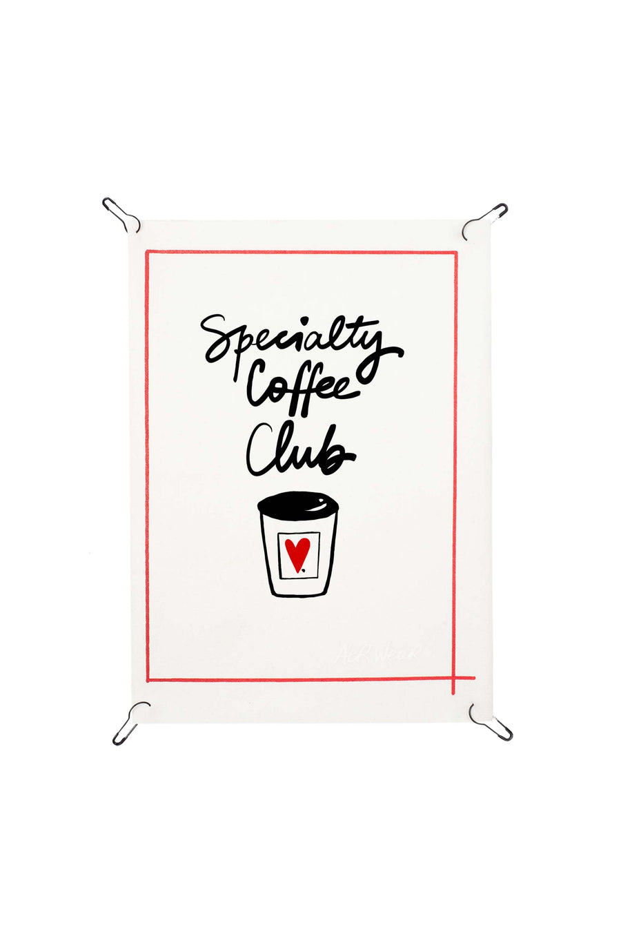Speciality coffee club detachable print