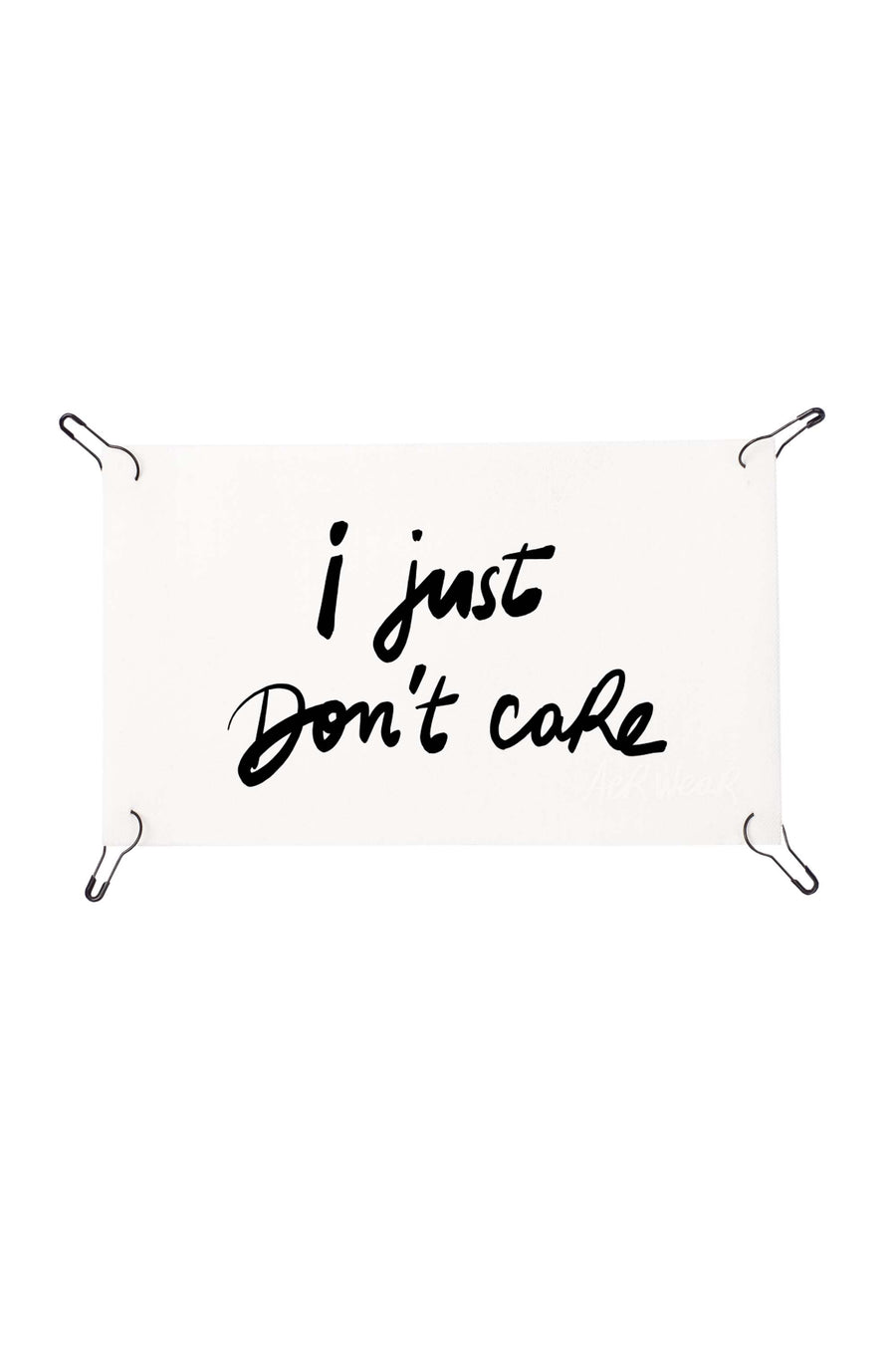 I just don't care detachable print