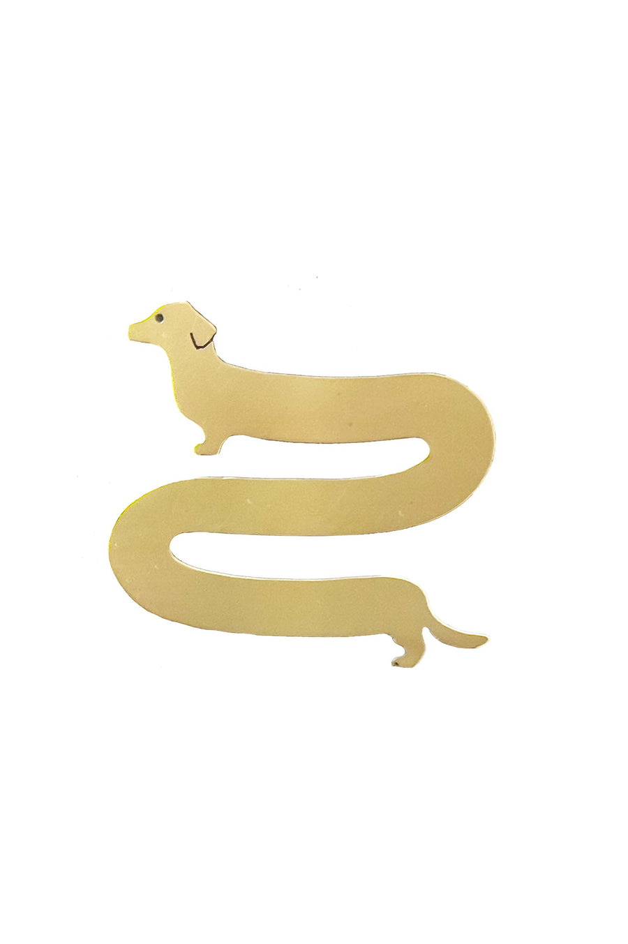 Serpentine dog brooch
