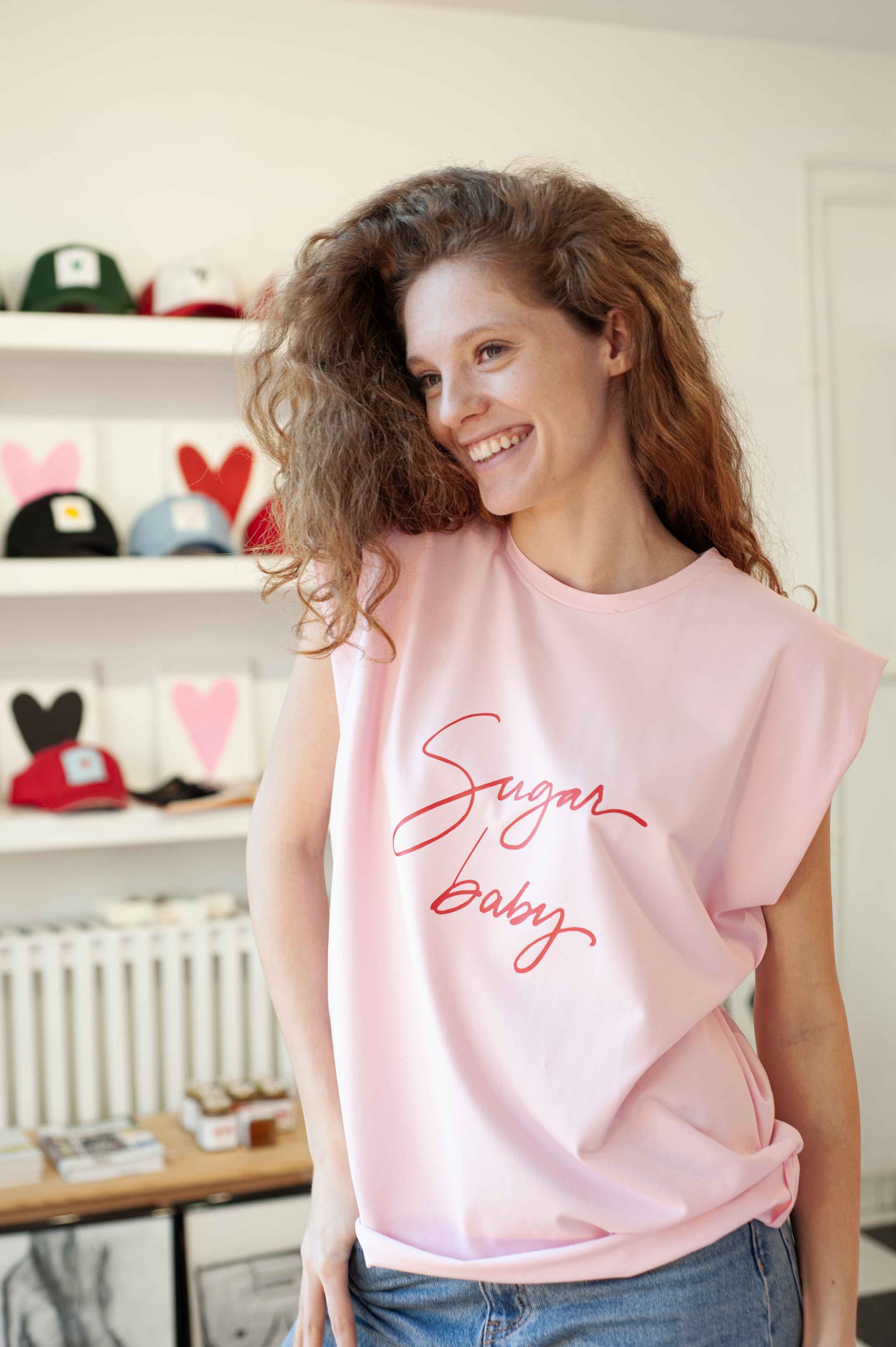 Sugar baby sleeveless t-shirt