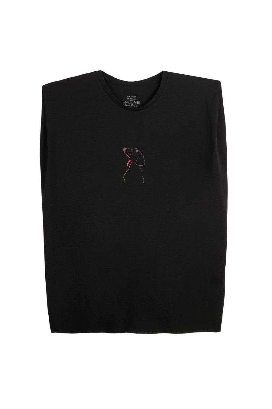 Holographic outline dog T-shirt - Limited Edition