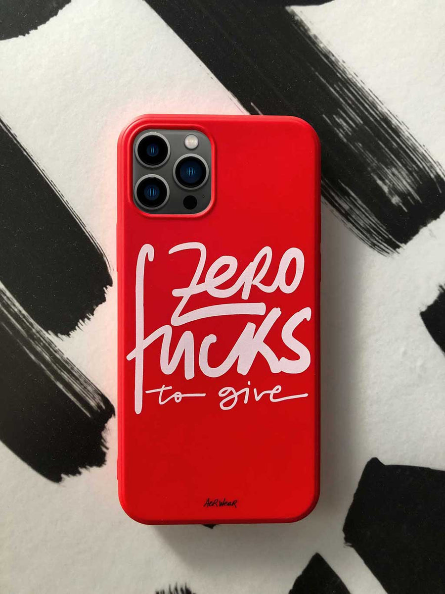 Zero Fucks To Give. PHONE CASE